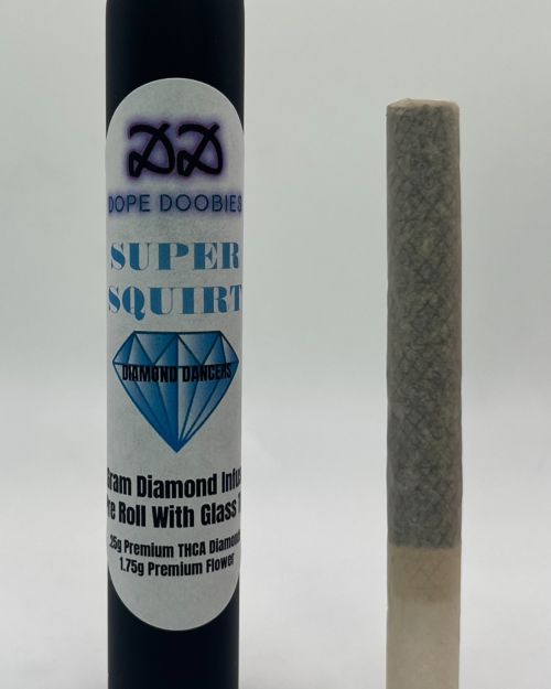 “Diamond Dancer” 2 Gram Diamond Infused Pre-Roll with Glass Tip