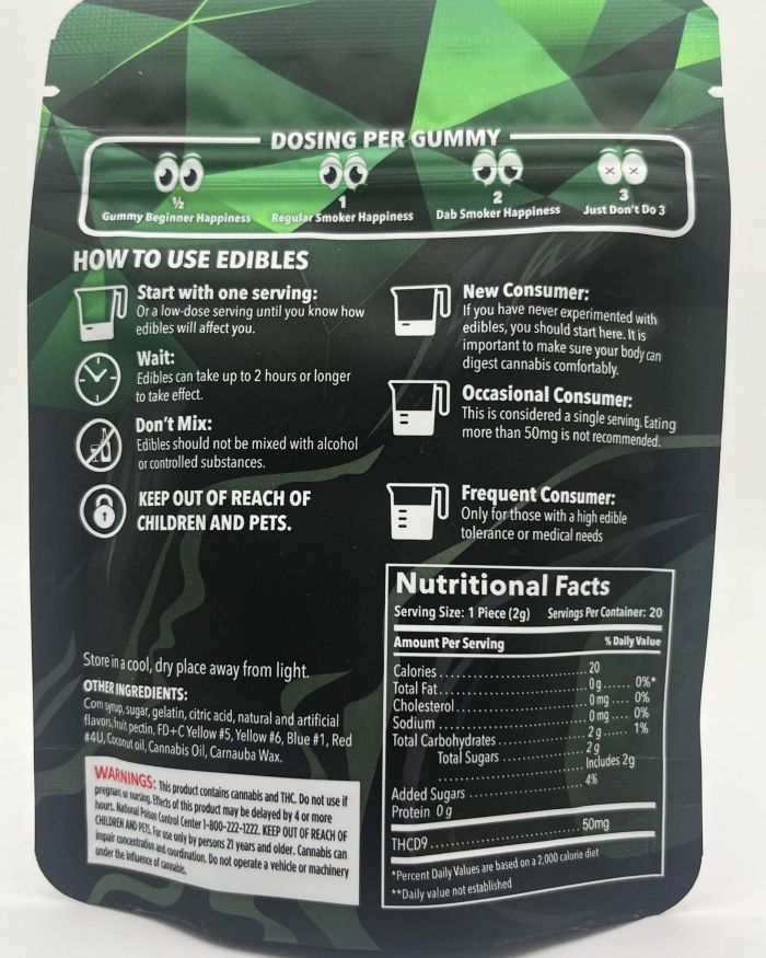 Naked Worm -Assorted Gummies – Hybrid – 1,000 MG