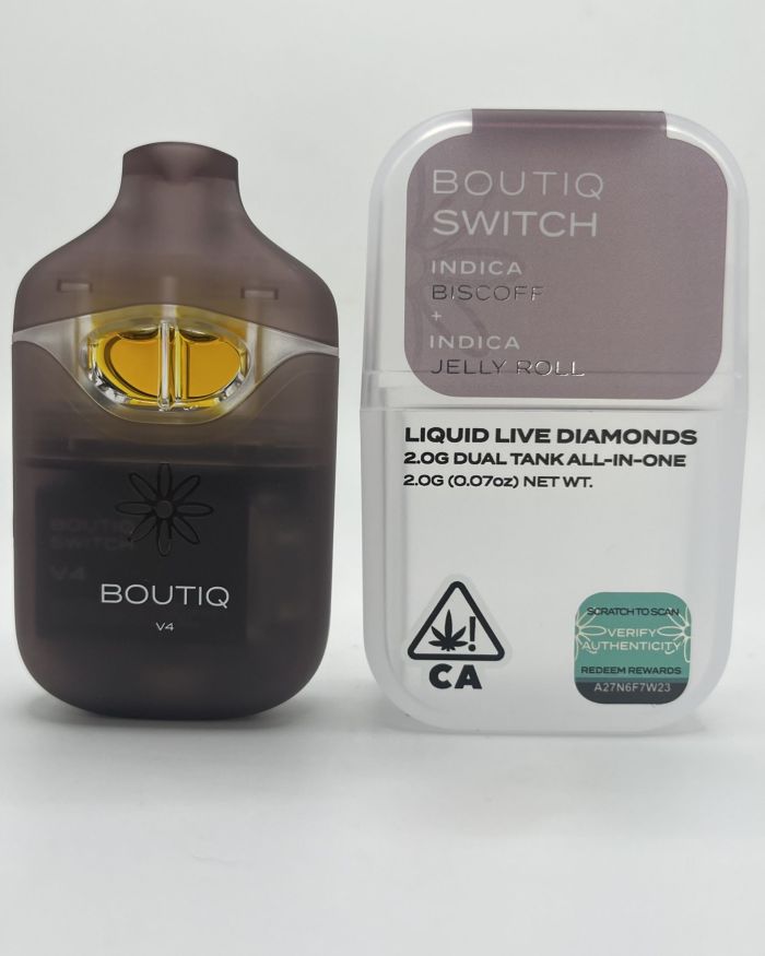 Boutiq Switch – Biscoff + Jelly Roll – 2g Dual Tank All-In-One Vape Pen