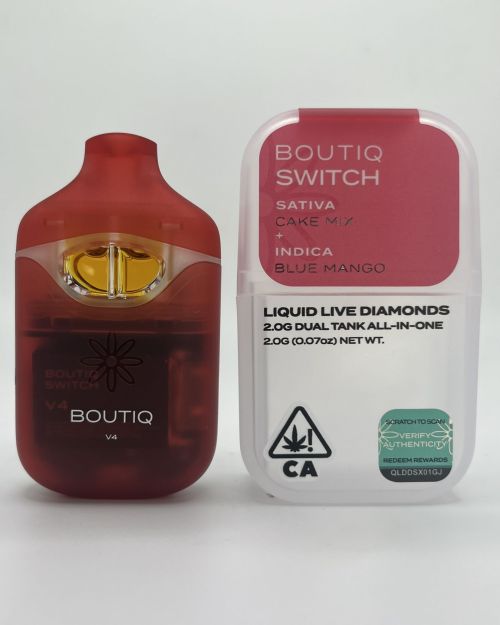 Boutiq Switch – Cake Mix + Blue Mango – 2g Dual Tank All-In-One Vape Pen