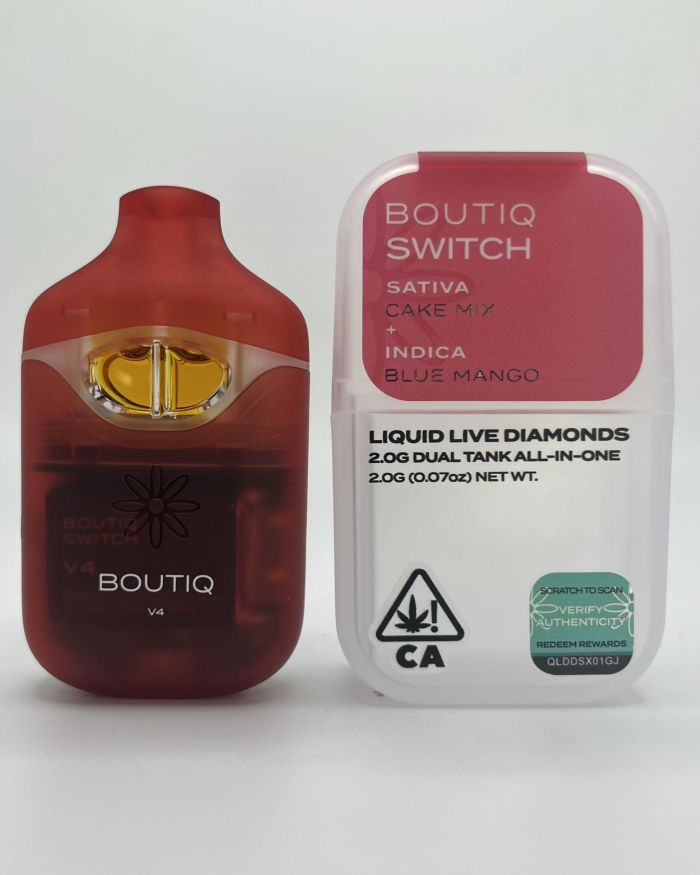 Boutiq Switch – Cake Mix + Blue Mango – 2g Dual Tank All-In-One Vape Pen