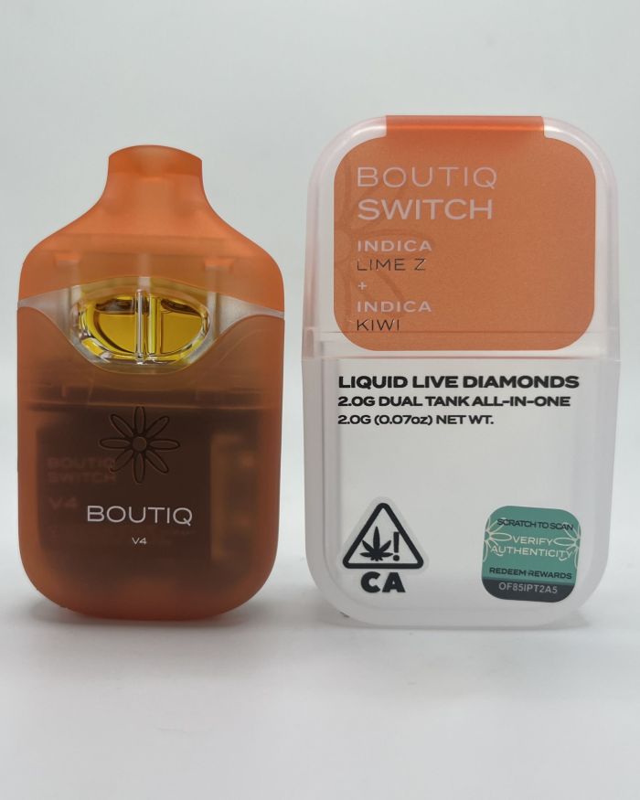 Boutiq Switch – Lime Z + Kiwi – 2g Dual Tank All-In-One Vape Pen