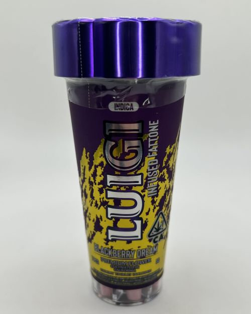 Luigi 7 Piece Infused Pre Roll & Edible Bundle – Blackberry Dream – Indica