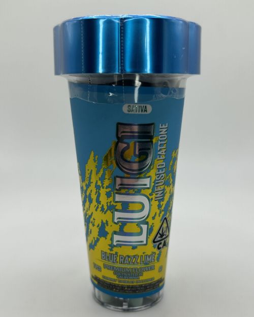 Luigi 7 Piece Infused Pre Roll & Edible Bundle – Blue Razz Lime – Sativa