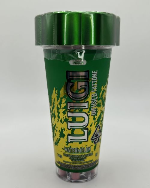 Luigi 7 Piece Infused Pre Roll & Edible Bundle – Watermelon – Indica